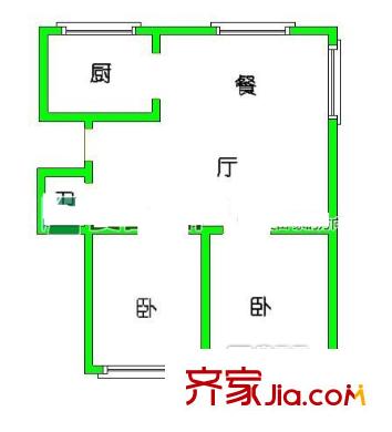 天怡花園 2室戶型圖