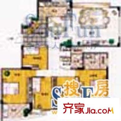 天祥山莊戶型圖5室2廳2衛(wèi)