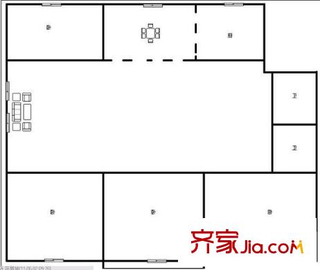 新都會花園廣場 5室 戶型圖