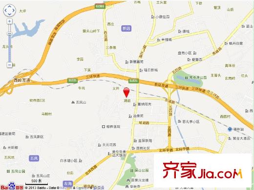 怡景小區(qū)交通圖