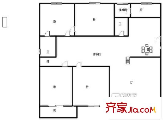天城小區(qū) 4室 戶型圖