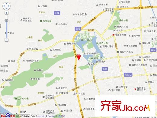 山水公寓交通圖