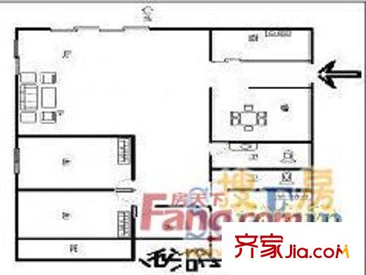 雙安花園 4室 戶型圖