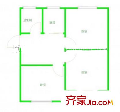  水澗新村 3室戶型圖