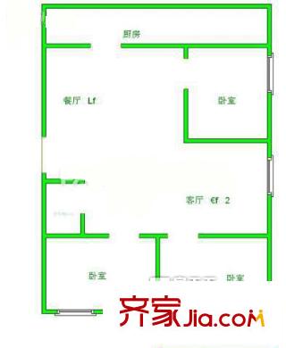 省立醫(yī)院宿舍 3室 戶型圖