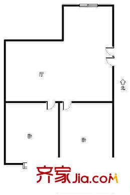 雙豐新村 2室 戶型圖