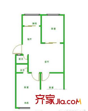 三源花園 3室戶型圖