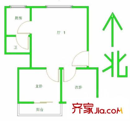 市運(yùn)輸公司官前路單位宿舍 戶型圖