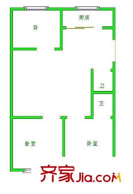 融僑花園一區(qū) 3室 戶型圖