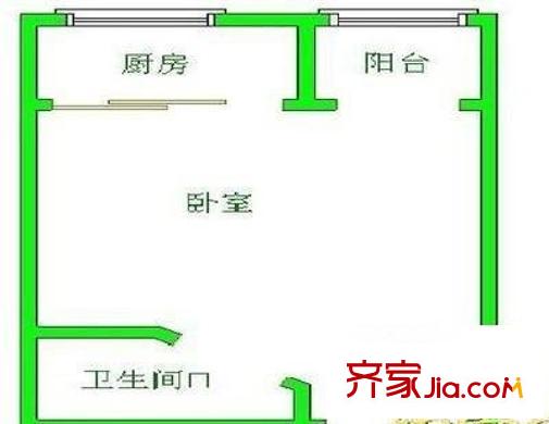 儒商樓 2室 戶型圖