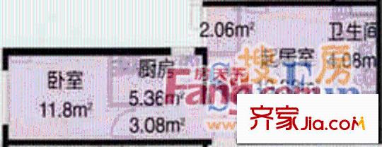 都市经典家园户型图户型图 1室1厅1卫1厨