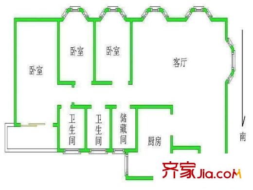 罗马花园 户型图
