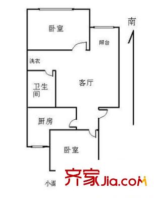 小潞邑 1室 户型图