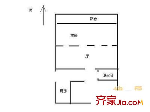 林萃路10号院户型图户型图 2室1厅1卫1厨