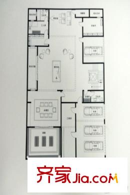 中粮・瑞府御户型地上首层 4室7厅6卫1厨