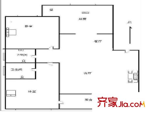育龙家园 2室 户型图
