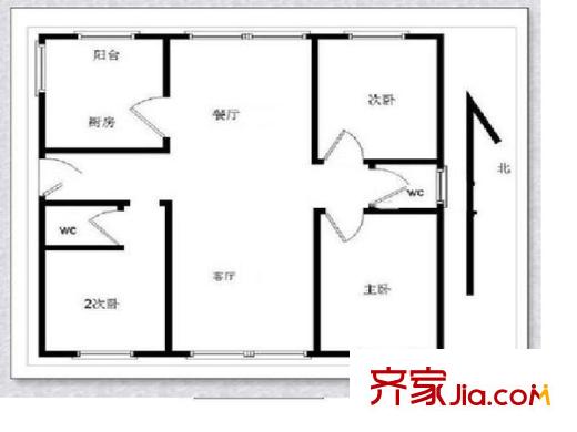 育龙家园 3室 户型图