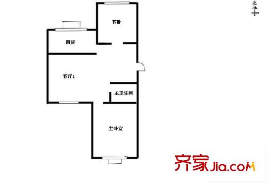 龍回苑戶型圖戶型圖 2室1廳1衛(wèi)1廚
