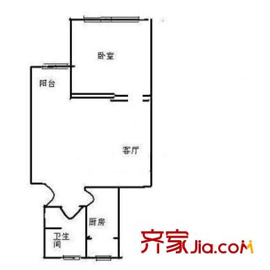 迎喜家园户型图1室 户型图 1室1厅1卫1厨