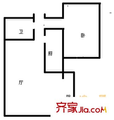 天通苑本五區(qū)戶型圖戶型圖 1室1廳1衛(wèi)1廚