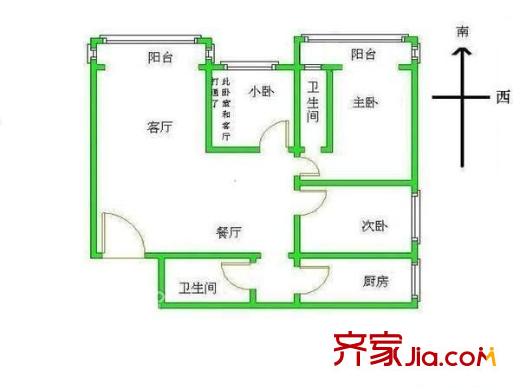 北苑家园莲葩园 户型图