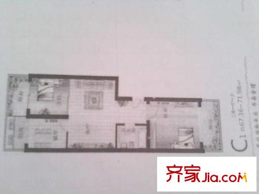 綠城風(fēng)景 2室 戶型圖