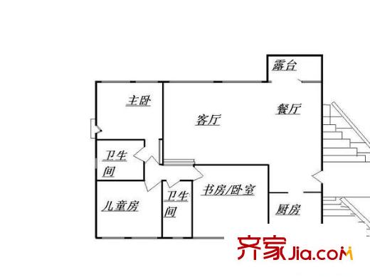 安慧北里雅园 3室 户型图