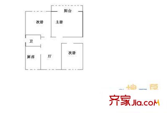 黄庄小区户型图户型图 3室1厅1卫1厨