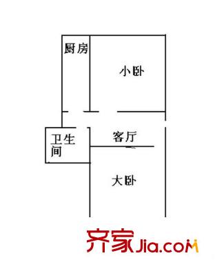 芳园里 2室 户型图