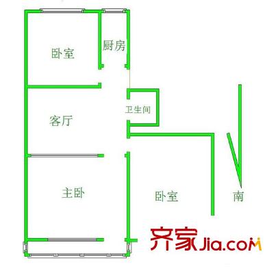 芳园里 3室 户型图