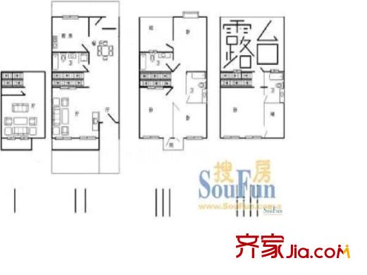 流星花園一區(qū) 4室 戶型圖