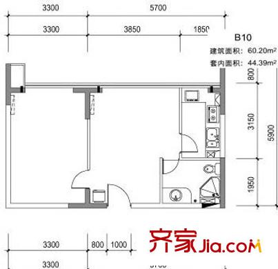 北回歸線戶型圖戶型圖 1室1廳1衛(wèi)