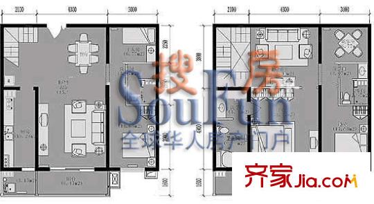 世桥国贸公寓户型图户型图 4室2厅2卫