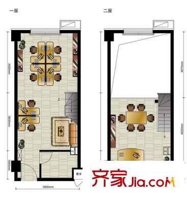乐栋300户型图A户型 1室1厅1卫1厨