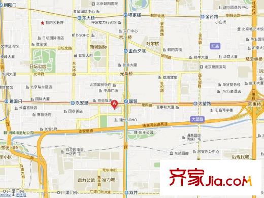 北京银泰中心交通图