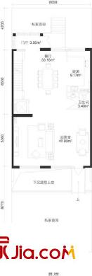 亚运新新家园c_s首层户型图 2室2厅1卫1厨