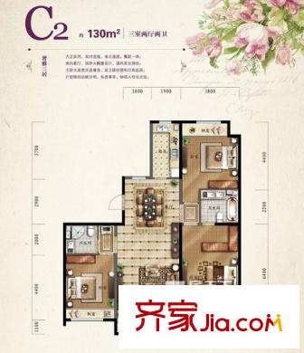 保利?羅蘭香谷戶型圖C2戶型圖 