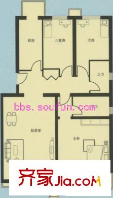 嘉诚花园户型图户型图 3室1厅2卫1厨