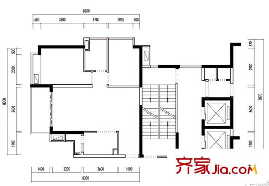 西晴公寓 户型图