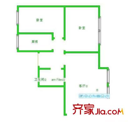 瑞康家园 1室 户型图