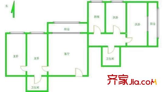 今典花园 4室 户型图