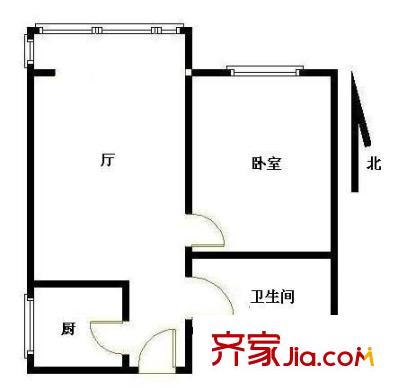 今典花园 1室 户型图