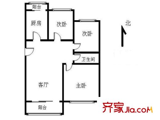 春晖园 3室 户型图