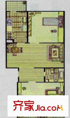 同兴园户型图户型图 2室1厅1卫1厨