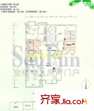 寧馨苑 4室 戶型圖