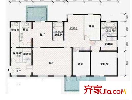 寧馨苑戶型圖戶型圖 3室2廳2衛(wèi)1廚