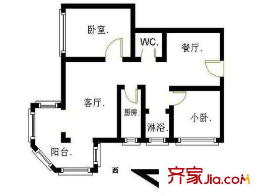 望京花园西区 户型图