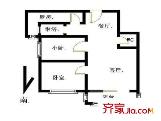 望京花园西区 户型图
