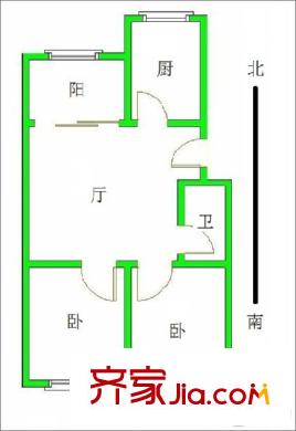 观音惠园 2室 户型图