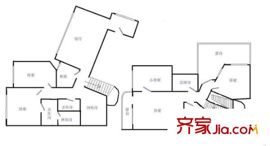 世方豪庭 4室 户型图
